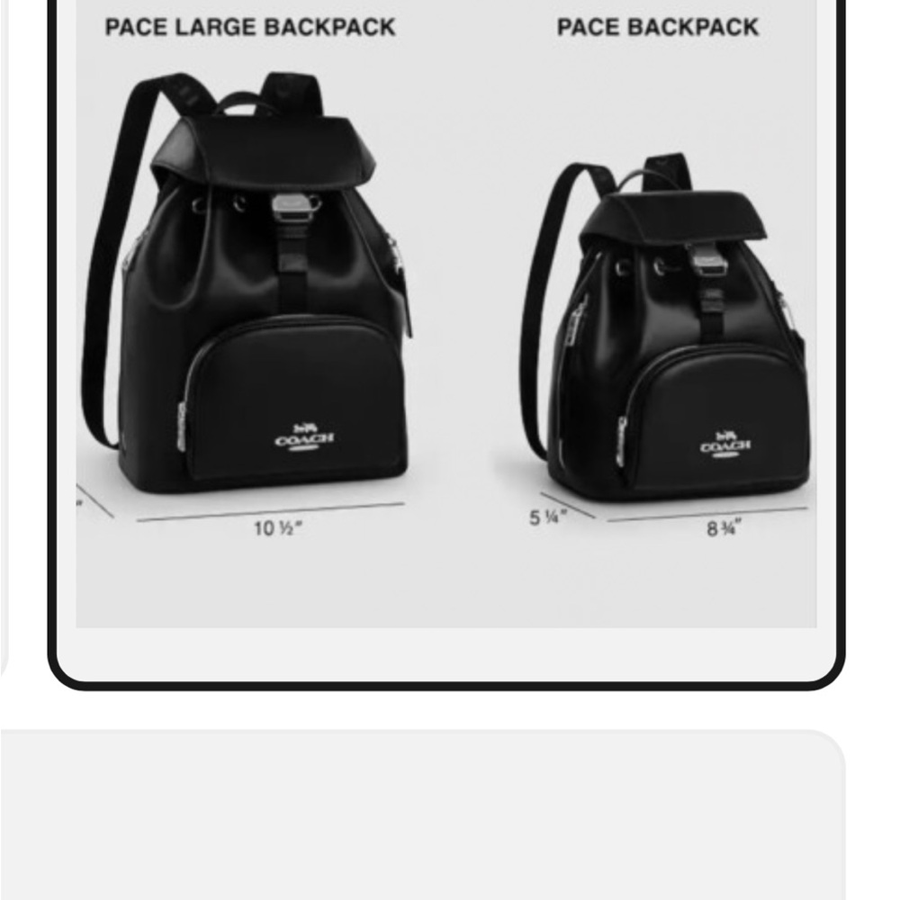 Coach Black Leather Drawstring Backpack with Gold Hardware - Picture 3 of 14